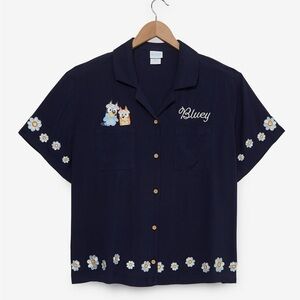 Bluey Bingo & Bluey Floral Women's Woven Button-Up - BoxLunch Exclusive Large